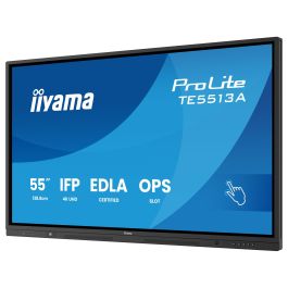 Iiyama TE5513A-B1AG Pantalla Interactiva 55" UHD IPS Android 14 8/128GB con Wifi 6 y Sonido 2x 20W Subwoofer, 450cd/m2, Antiglare