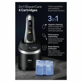 Braun BRA1710895498711 Cartucho de limpieza Clean & Renew para estación SmartCare, Paquete de 4