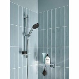 Grohe 26952001 Set de Ducha Vitalio Start 110 con Rociador 2 Chorros, Barra 60cm, Flexo y Estante - Ahorro Agua, Cromo