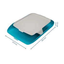 Leitz Bandeja sobremesa plástico azul 274x62x391 mm