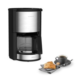 KRUPS KM321010 Pro Aroma Plus Cafetera de filtro eléctrica, 1,25 L o 15 tazas, Cafetera, Negro y acero inoxidable Precio: 63.78999968. SKU: S7153680