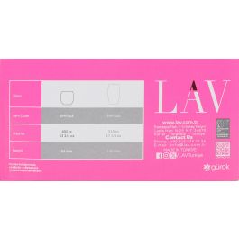 Lav Set 6 Vasos Vidrio 405cc Empire 7x9x9.5cm (8 Cajas)