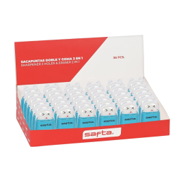 Safta Sacapuntas Doble con Deposito y Goma 190x190x80 mm Precio: 47.49999958. SKU: B16DTL26W2