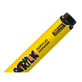 Liderpapel Rotulador Acrylic Base Agua Todo Tipo de Superficie Punta Redonda 3 mm Amarillo