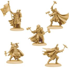 Asmodee Juego de Mesa Canción de Hielo y Fuego - Centinelas Baratheon (12 miniaturas, 1 carta de unidad Combatiente, 1 bandeja de movimiento)