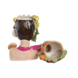 DKD Home Decor Macetero Tropical Multicolor Cerámica 17 x 35 x 27 cm (2 Unidades)