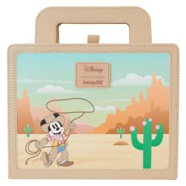Loungefly Cuaderno Western Mickey & Minnie Disney Piel Vegana 20x12.5cm con Notas Adhesivas