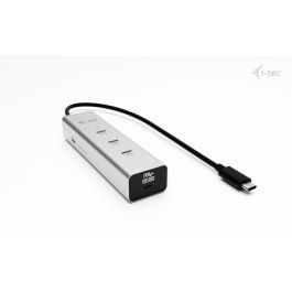 I-Tec Metal USB-C Charging HUB 5 puertos con video 8K y Power Delivery 85W para Windows, Mac, Linux, Android, ChromeOS, iPadOS, Plata