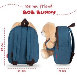 PERLETTI Mochila + peluche Conejo Bob 26cm