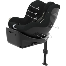 Cybex Gold Silla de coche Sirona G i-Size - Fabric Plus - Negro Luna