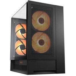COUGAR OmnyX Torre Midi PC Gaming ARGB Negra - Compatible ATX, micro ATX, Mini-ITX con ventana lateral