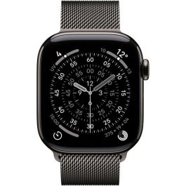 Apple MF8U4ZRA Watch Series 11 GPS + Cellular - Caja de titanio gris pizarra de 42 mm - Correa Milanese Loop gris pizarra