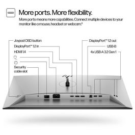HP 724pf Monitor 23.8" FHD 100 Hz IPS, 1500:1 Contraste