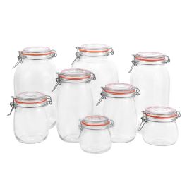 La Mediterranea Tarro Hermético de Vidrio con Cierre Clip 350 ml (12 Unidades)