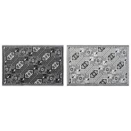 DKD Home Decor Alfombra Blanco Negro 180 x 1 x 120 cm Polyester Étnico (2 Unidades) Precio: 16.28418. SKU: B14WNPS45N