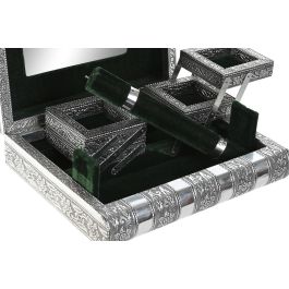 Joyero Indio DKD Home Decor Plateado Verde 18.8 x 7.6 x 22.5 cm