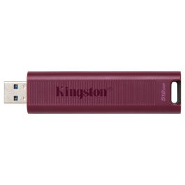 Kingston DataTraveler Max USB 3.2 Gen 2 de 512 GB, Lectura 1000 MB/s, Escritura 900 MB/s, Conector Tipo-A, Rojo