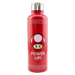 Redstring Botella Power Up Paladone PP5807NN Super Mario 500 ml Negro, Rojo, Blanco