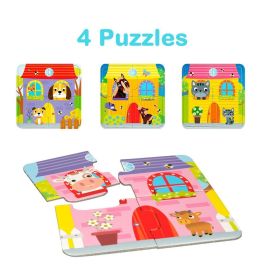 Puzzle Lisciani Carotina Baby 16 x 1 x 16,5 cm Granja 4 en 1 Puzzle Lisciani Carotina Baby 16 x 1 x 16,5 cm Granja 4 en 1