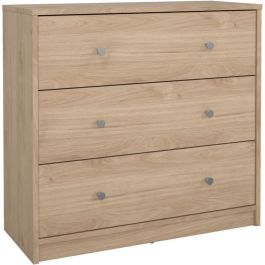 Cómoda OREGON 3 cajones - Decoración roble - L 72 x P 30 x H 68 cm - TVILUM Precio: 100.49999971. SKU: B122DDPWXT