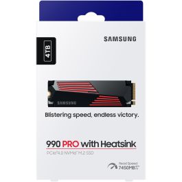 Samsung SSD M.2 4TB 990 PRO con Disipador NVMe PCIe 4.0 x4