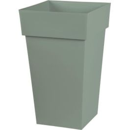 EDA PLASTIQUE - Macetero cuadrado alto Toscana - 39 x 39 x A 65 cm - 62 L - Verde laurel Precio: 45.89999964. SKU: B1FTH9M4RQ