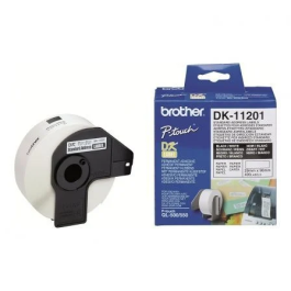 Brother DK-11201 Rollo de Etiquetas de Dirección Estándar Pre-Cortadas 29x90mm Negro sobre Blanco para Impresoras QL - 400 Unidades Precio: 12.50000059. SKU: S0205184