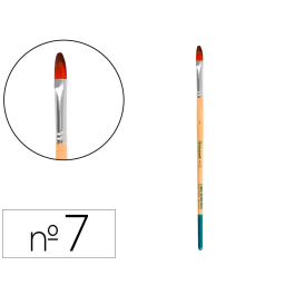 Liderpapel Pincel nº 7 Punta Filbert/Lengua de Gato de Pelo Sintético Certificado FSC para Acrílica y Acuarela Precio: 29.5361. SKU: B1ELEACMEF