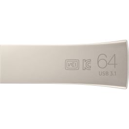 Samsung MUF-64BE Bar Plus - Memoria USB 3.2 Gen 1 (3.1 Gen 1) de 64GB, 300MB/s, Plata