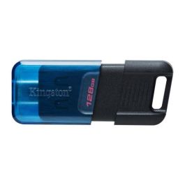 Kingston Technology DataTraveler 80 unidad flash USB 128 GB USB Tipo C 3.2 Gen 1 (3.1 Gen 1) Negro, Azul