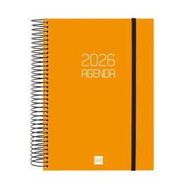 Finocam Agenda Espiral Opaque 2026 - 1 Día por Página, Tapa PP Naranja, 155x212 mm (Similar A5) con Goma Elástica Precio: 11.58999952. SKU: B1F7WXYTXE