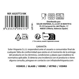 La Mediterranea Copa Zenya 360cc Transparente Ø9x16cm (24 Unidades)