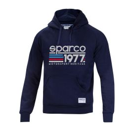 Sparco S01320BM2M Sudadera con capucha 1977, ajuste relajado, suave y confortable, de alta calidad, Azul Talla M Precio: 63.50000019. SKU: B15D6CSBYK