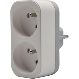 Biplite - QUARX - 2P 16A - Blanco y gris claro, conforme a NF Biplite - QUARX - 2P 16A - Blanco y gris claro, conforme a NF