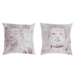 DKD Home Decor Cojín Oriental Beige Poliéster 45x45x10 cm con diseño Buda y Cremallera (Pack de 4 Unidades) Precio: 27.79128. SKU: B18Y9M8N2W