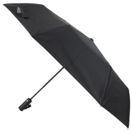 Entre Temps Paraguas Plegable Automático, Azul o Negro, Diámetro 94 cm