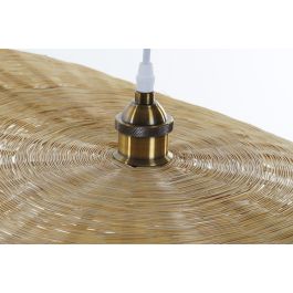 DKD Home Decor Lámpara de Techo Bambú Natural 70 x 70 x 10 cm