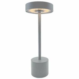 Lámpara de mesa inalámbrica - LUMISKY - ROBY GREY - H30 cm - Aluminium Touch - Gris claro - LED