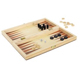 Mister Gadget Caja Juegos 3 En 1 Ajedrez Damas Backgammon Coleccion Vintage Madera