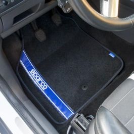 Set de Alfombrillas para Coche Sparco Strada 2012 B Universal Negro/Azul (4 pcs)