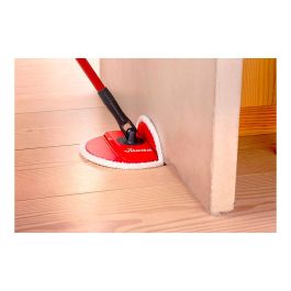 Vileda 161821 Fregona Giratoria Spin & Clean, Sistema de Limpieza con Rodillo Auto-Limpiante Mopa y Cubo Rojo/Negro Kit Completo