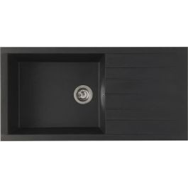 Stradour SMC BLACK STRAW - 06 Fregadero encastrado CUBE 1 bandeja 100x50 cm con vaciado manual, no perforado, tapón Ø90 y desagüe de cesta. Precio: 117.69000023. SKU: B1HX46SY9T