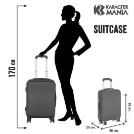 Karactermania Barbie Varsity Maleta Cabina ABS 4 Ruedas 55x38x20 cm