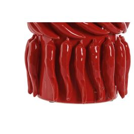 Jarron Tropical DKD Home Decor Rojo 16.55 x 29 x 16.5 cm