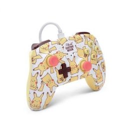 Mando con Cable PowerA para Nintendo Switch Pikachu Blush - Diseño Oficial, Botones Asignables, Cable USB-C 3m - Ref: 1526547-01 Mando con Cable PowerA para Nintendo Switch Pikachu Blush - Diseño Oficial, Botones Asignables, Cable USB-C 3m - Ref: 1526547-01