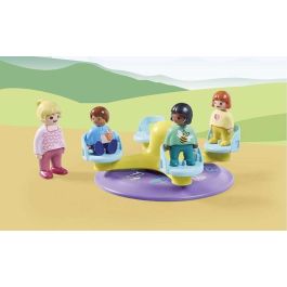 Playmobil 1.2.3 Carrusel - Juego de construcción para niños a partir de 1 año con figuras y accesorios