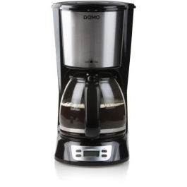 Domo Cafetera de filtro DO708K - 1000 W - 1,5 L - 12 tazas - Pantalla LCD - Temporizador 24 horas - Negra y acero inoxidable Precio: 46.69000017. SKU: B1GJVCX5SD