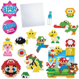 Aquabeads Cubo De Creatividad Super Mario 31774 con +2500 Abalorios y 30 Colores, +4 Años