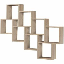 FMD FMD4029494116239 Estante de Pared LAURIO 3 Decoración Roble L94,5 x H120,8 x P15,7 cm Hecho en Alemania