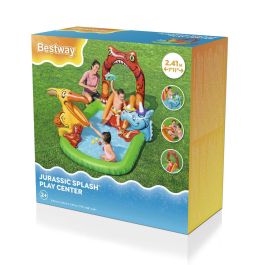 Bestway Piscina Hinchable Parque de Juegos Dinosaurios 241x140x137 cm +3-6 Años Jardin 53160